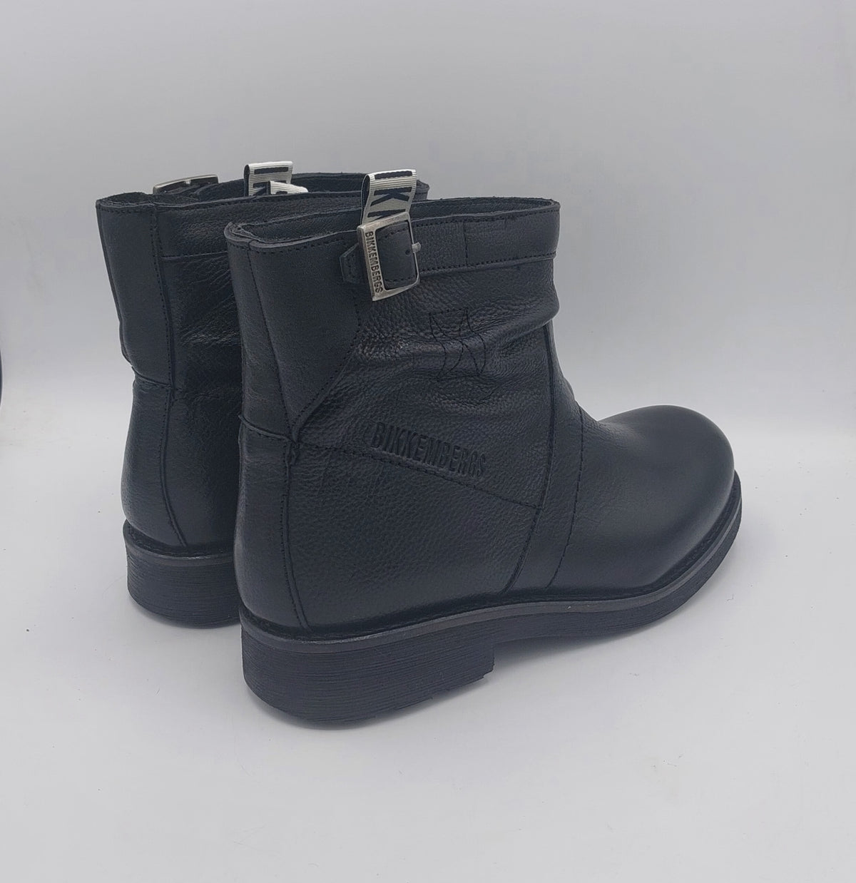 Bikkember stivaletto basso pelle nera