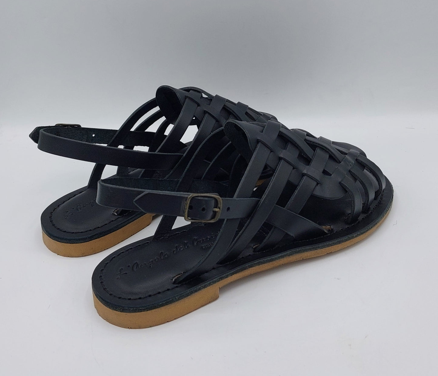 Tina sandalo donna intreccio nero