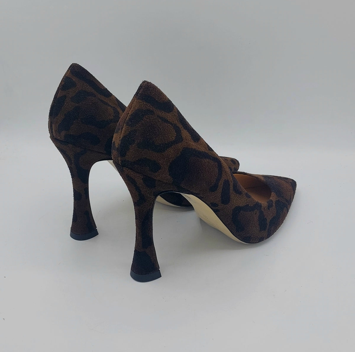 T.Q décolleté in fantasia animalier nera marrone