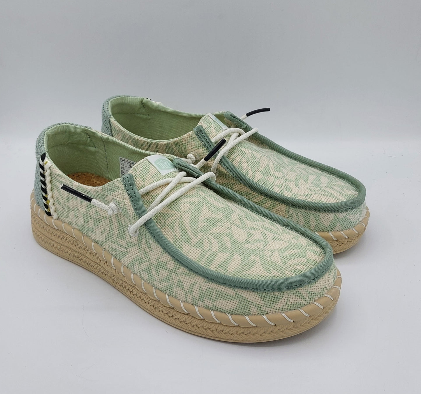 Dude scarpa donna verde fantasia