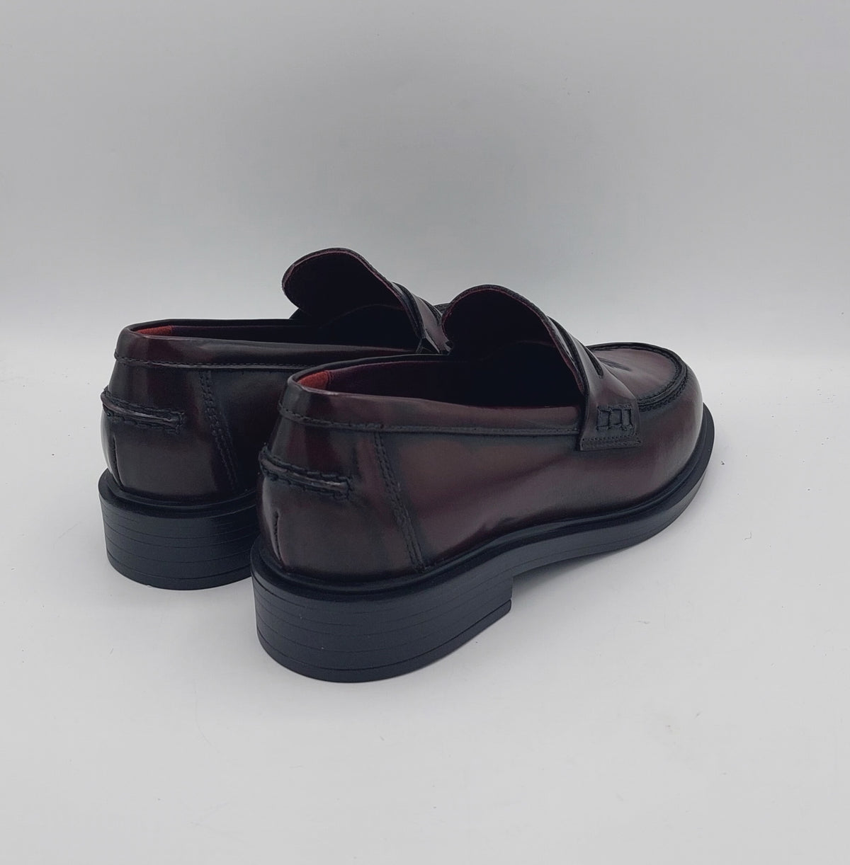 Lorenzomari mocassino pelle burgundy