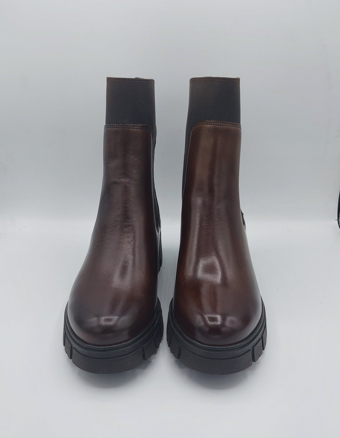 Janet e Janet stivaletto in pelle marrone