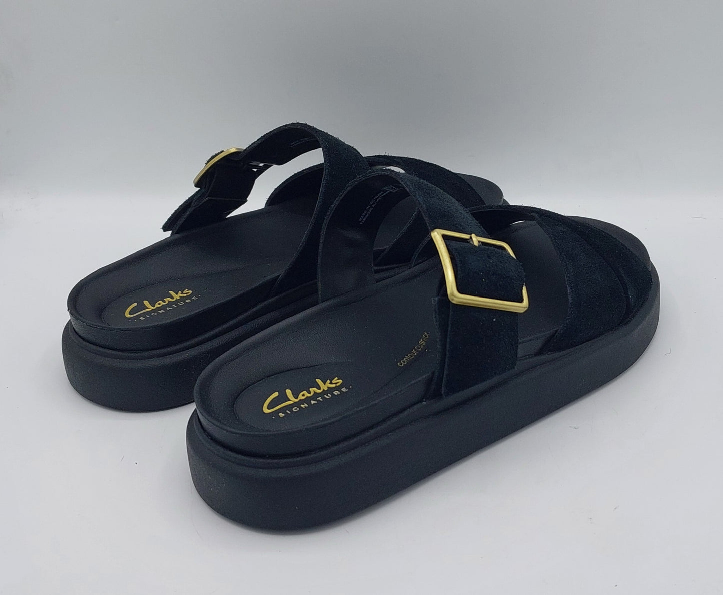 Clarks ciabatta nera