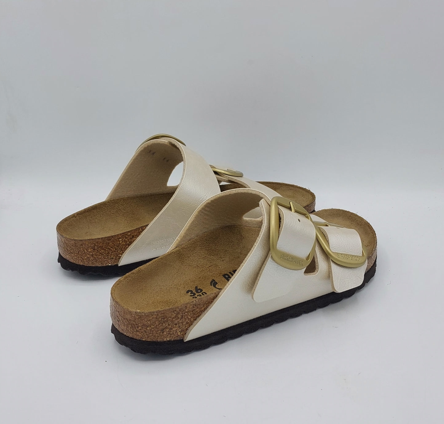 Birkenstock ciabatta Arizona Buckle pearl white