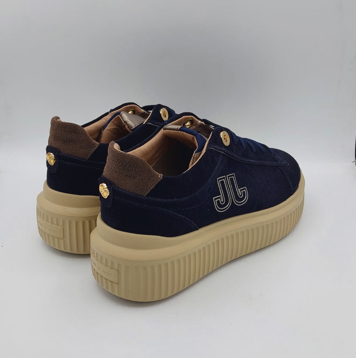 Janet e Janet sneakers camoscio blu