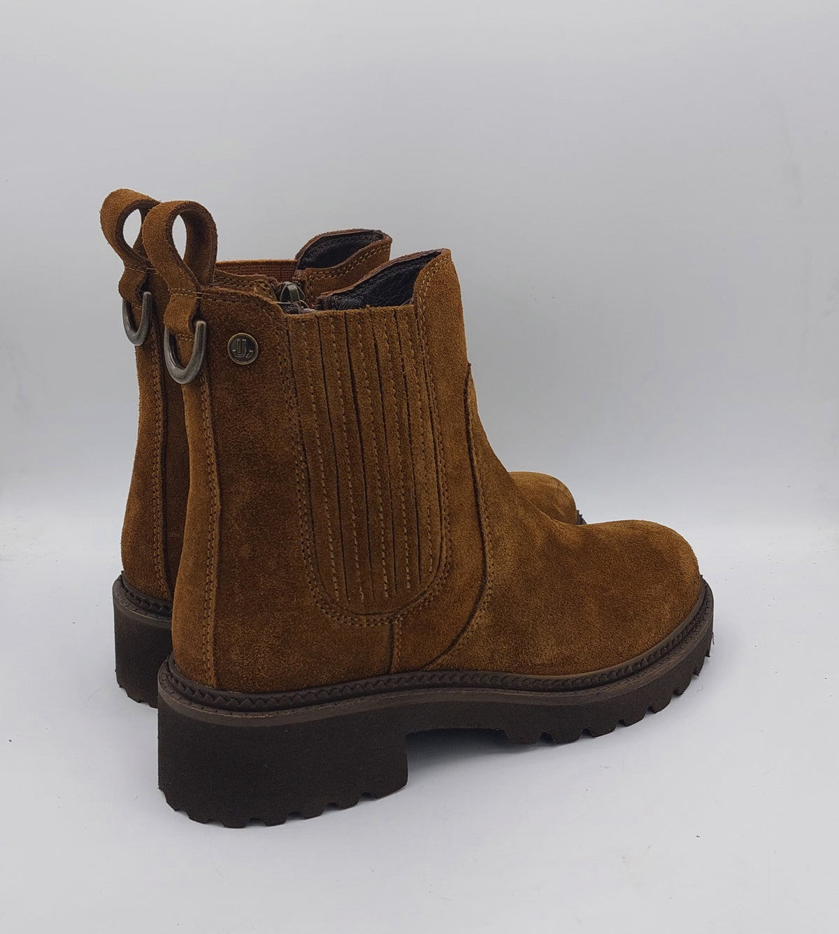 Janet e Janet stivaletto camoscio cognac