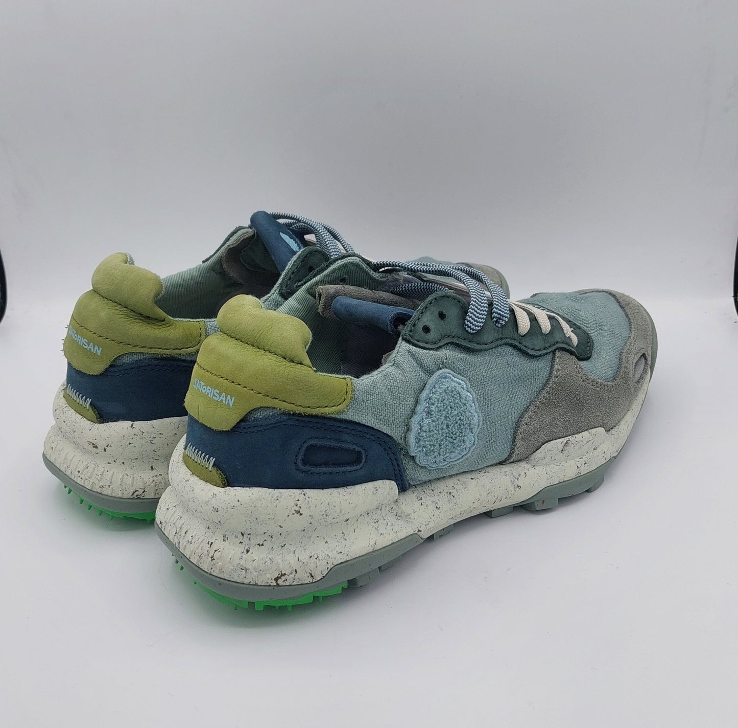 Satorisan sneakers uomo tela azzurra