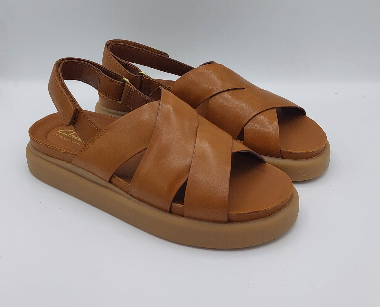 Clarks sandalo cuoio