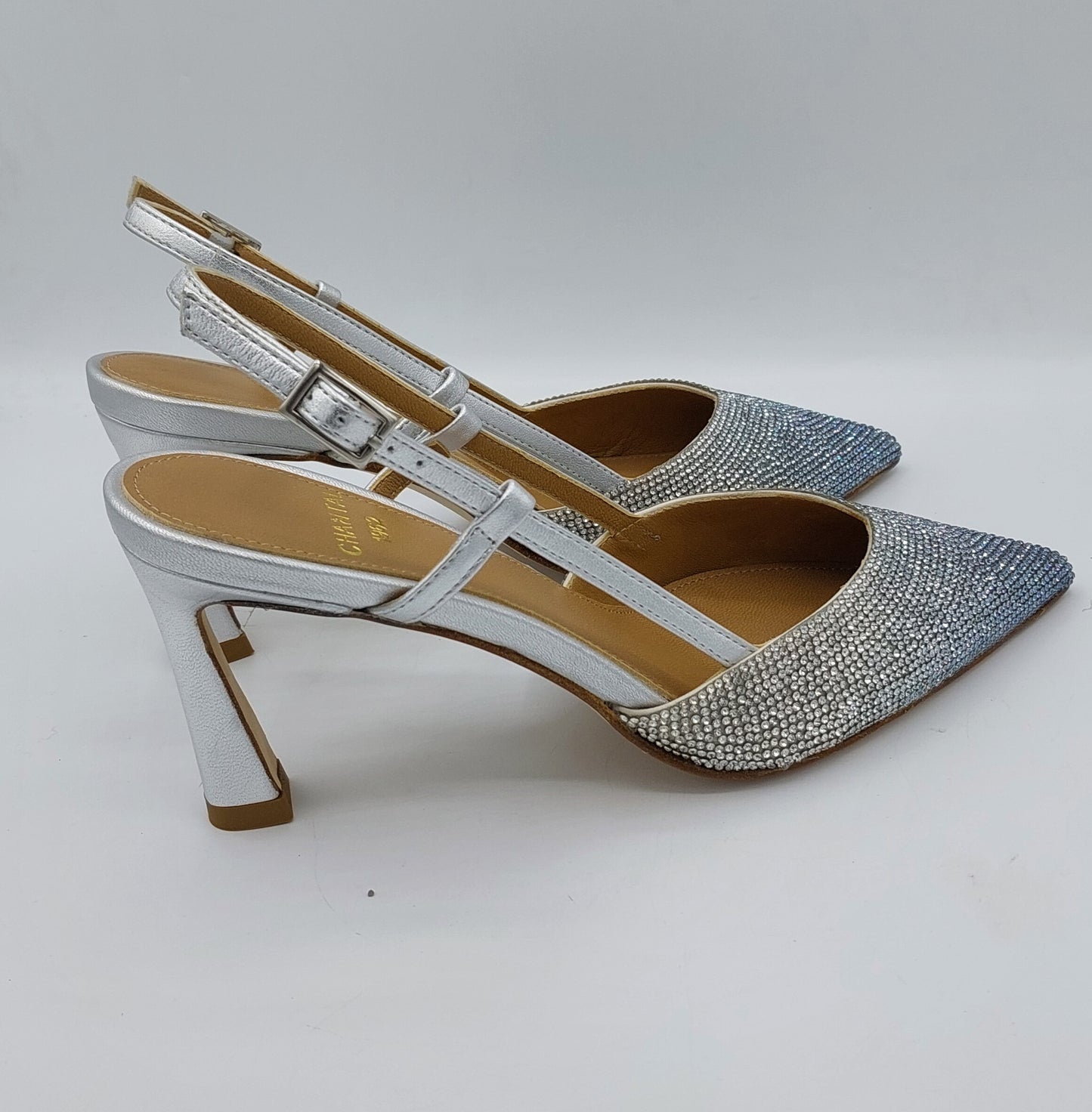 Chantal chanel gioiello strass argento