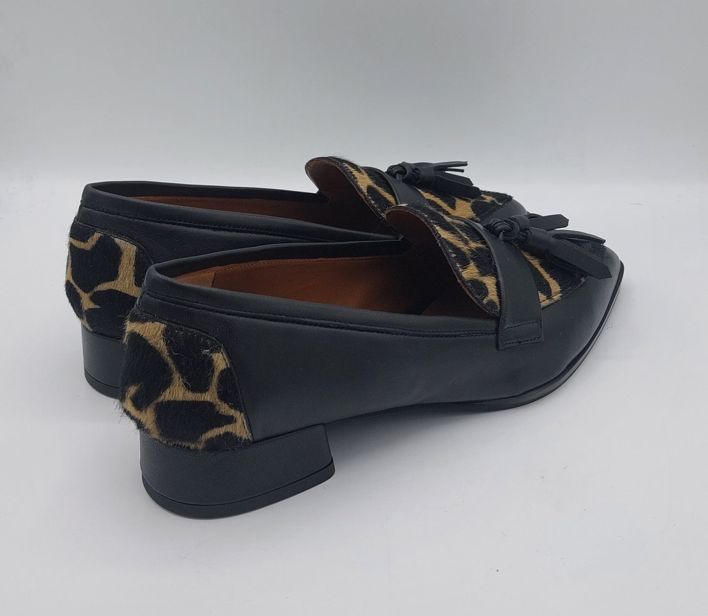 T.Q mocassino basso stampato cavallino giraffa