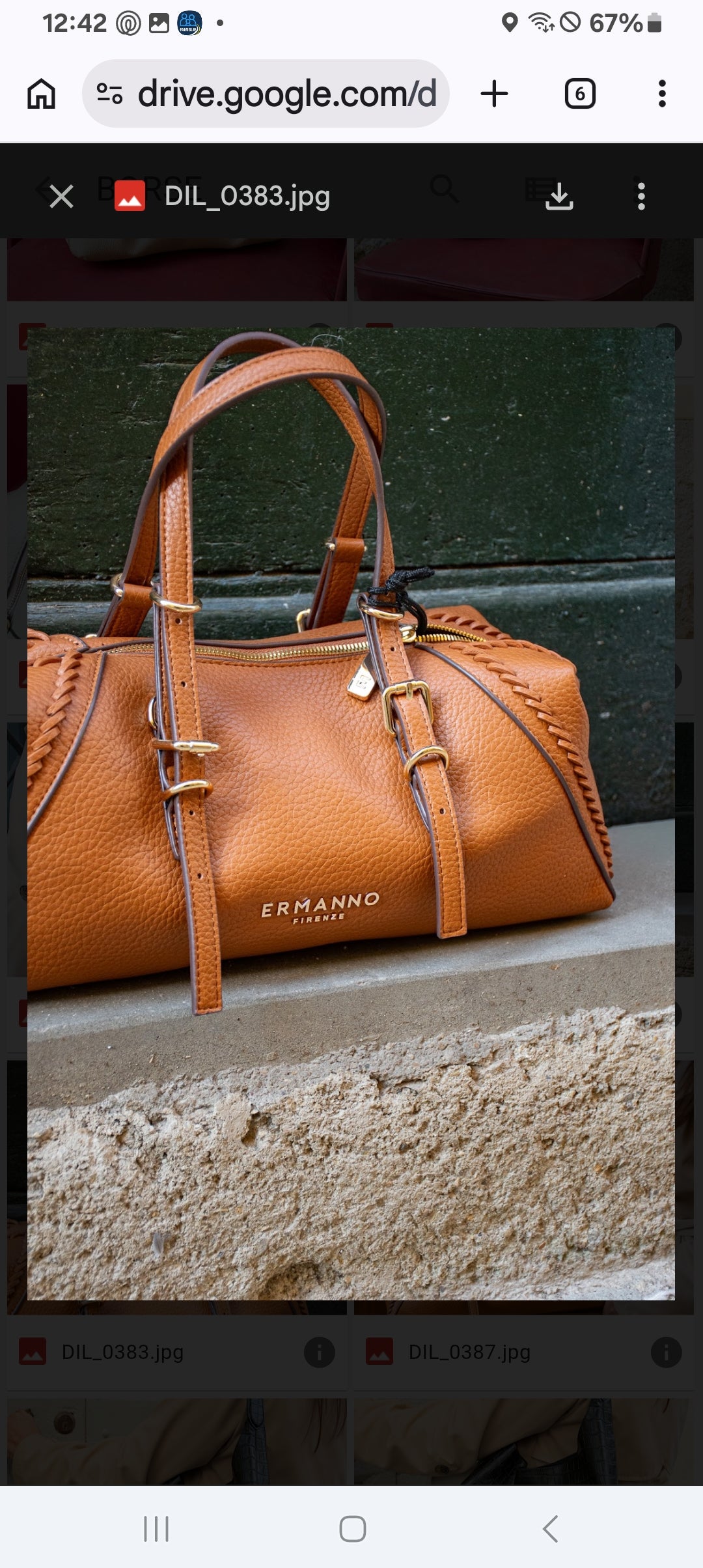 Ermanno Scervino borsa color cuoio