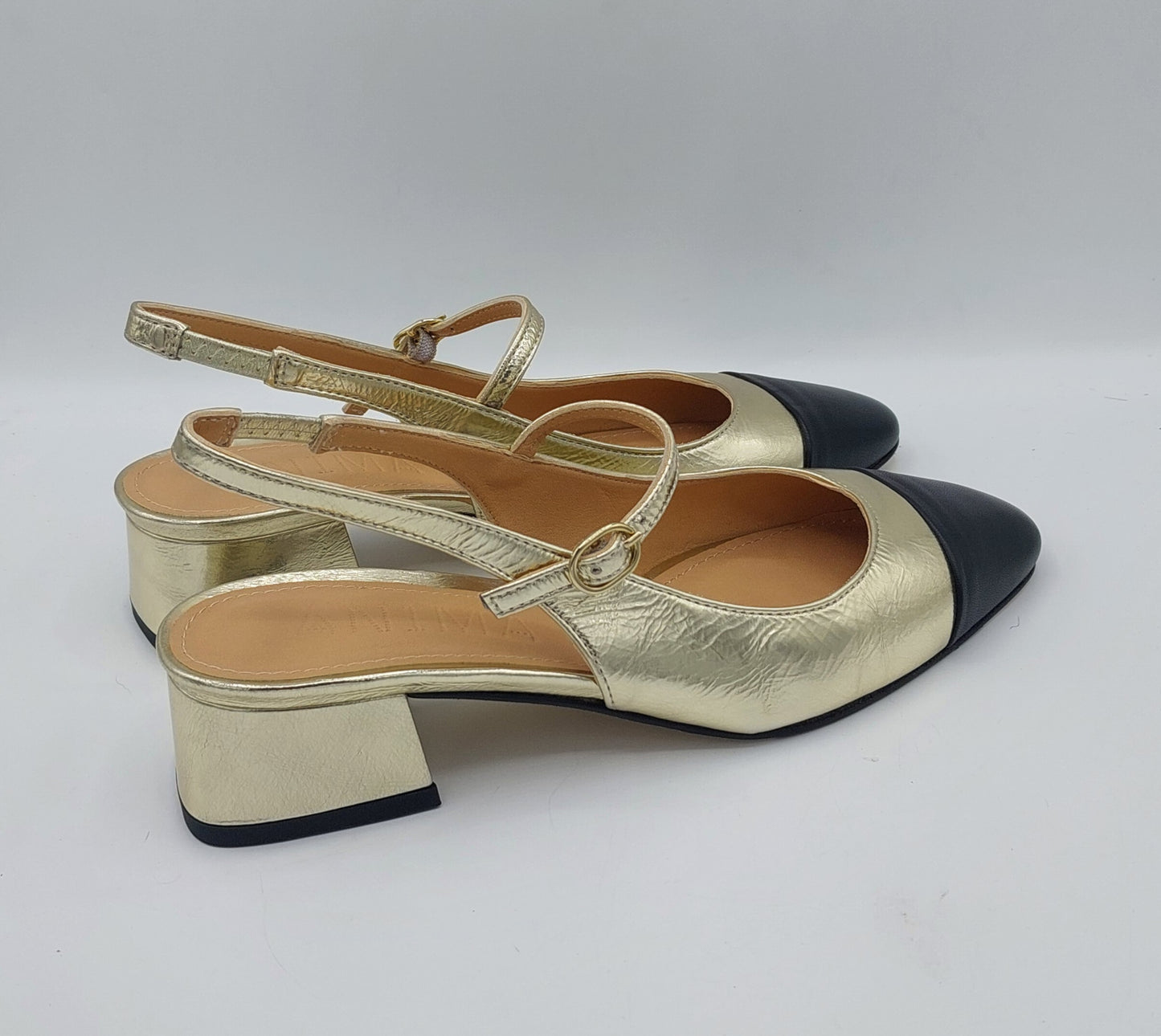 Anima chanel in pelle bicolore