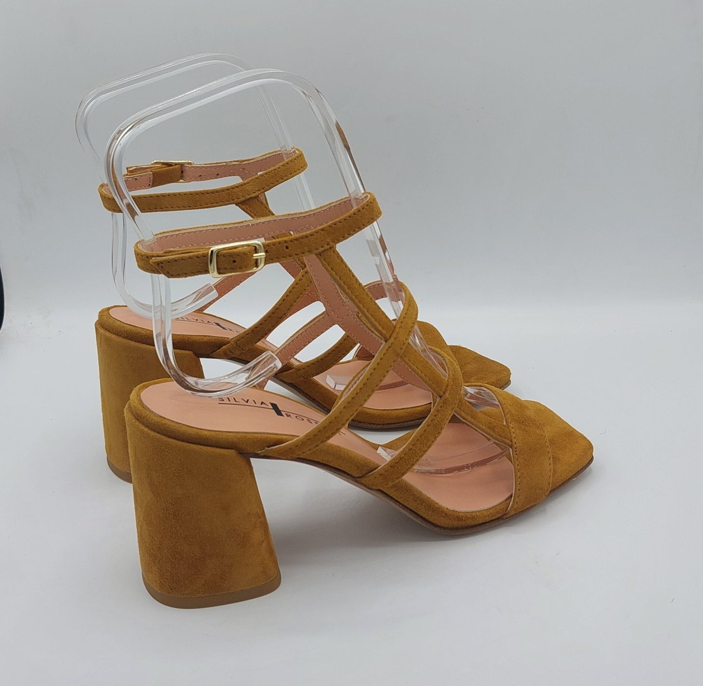Silvia rossini sandalo camoscio color tabacco