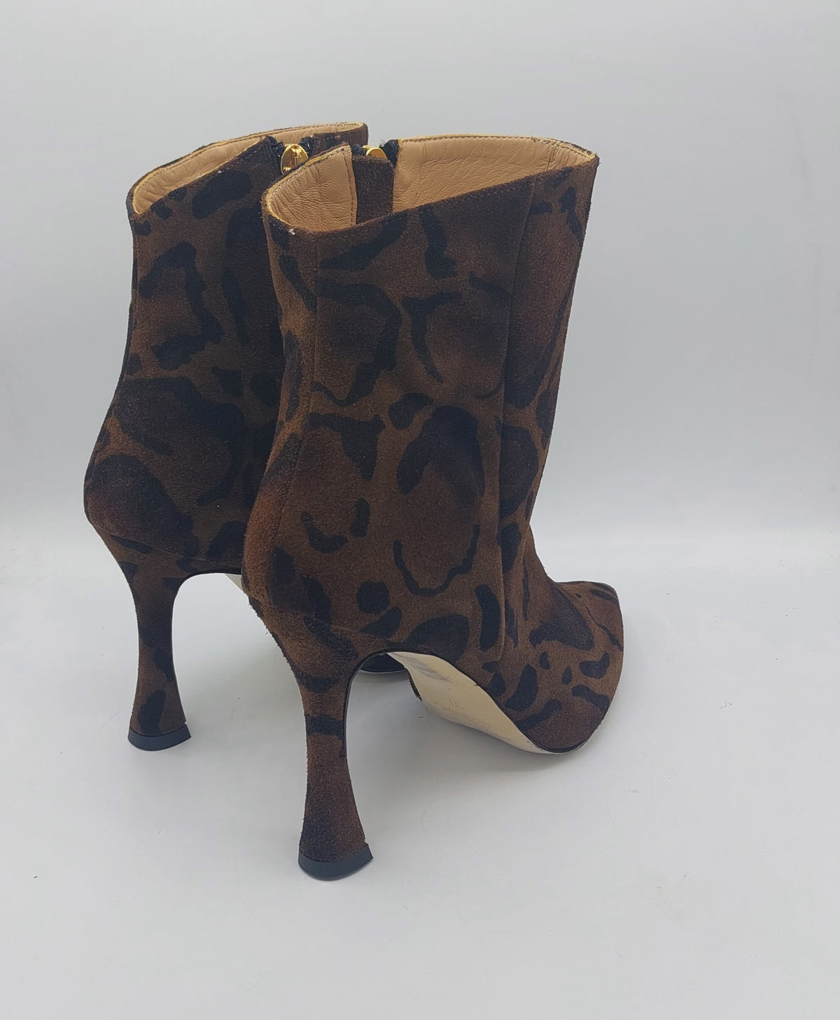 T.Q stivaletto camoscio animalier