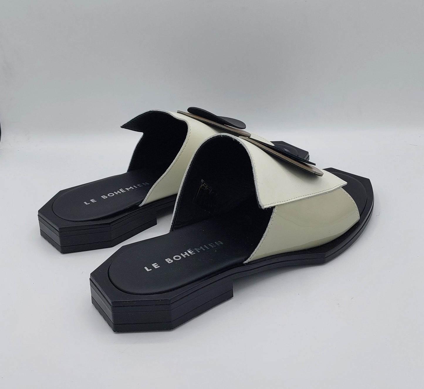 Le bohemien ciabatta bottone tre colori