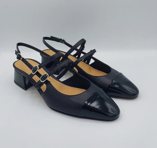 Anima chanel in pelle  nera