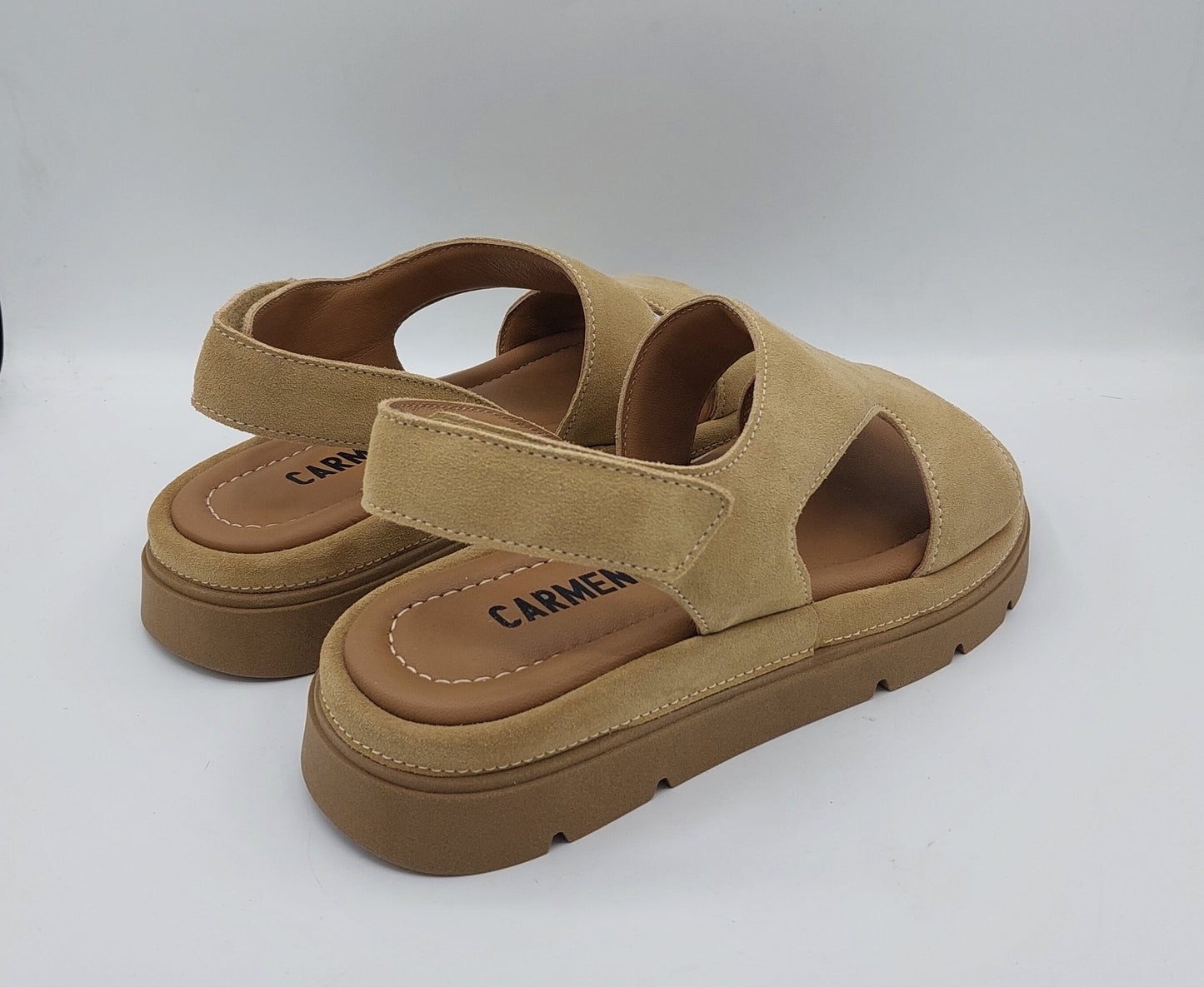 Carmens sandalo camoscio beige