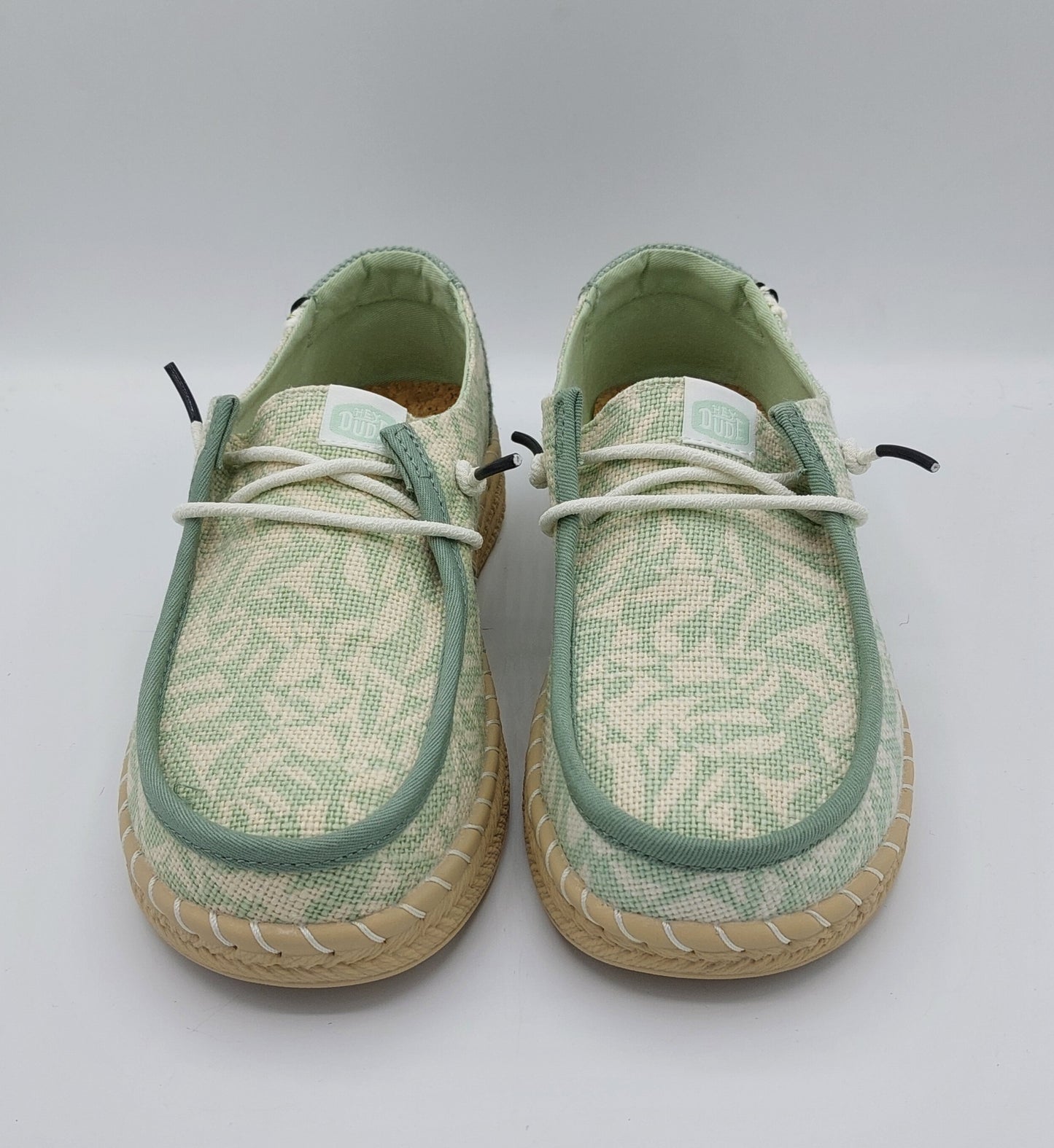 Dude scarpa donna verde fantasia