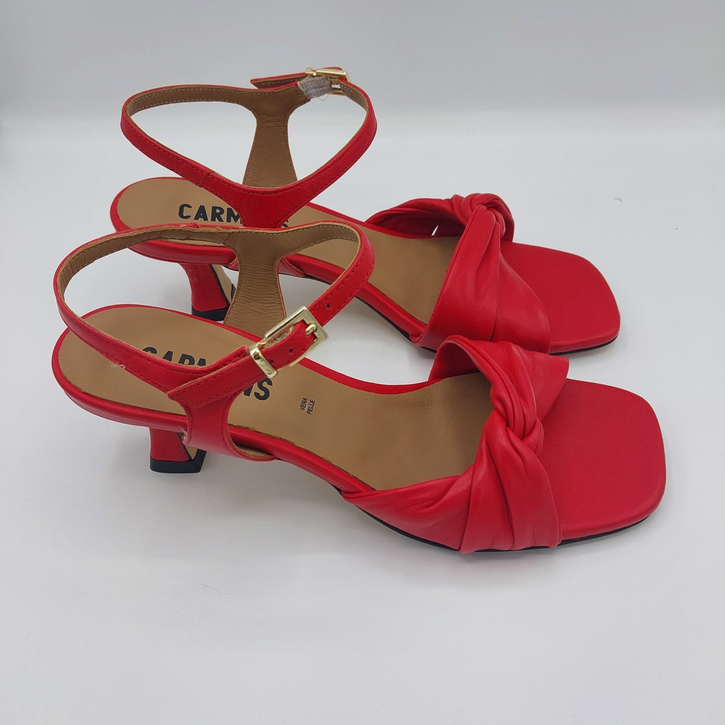 Carmens sandal in red leather