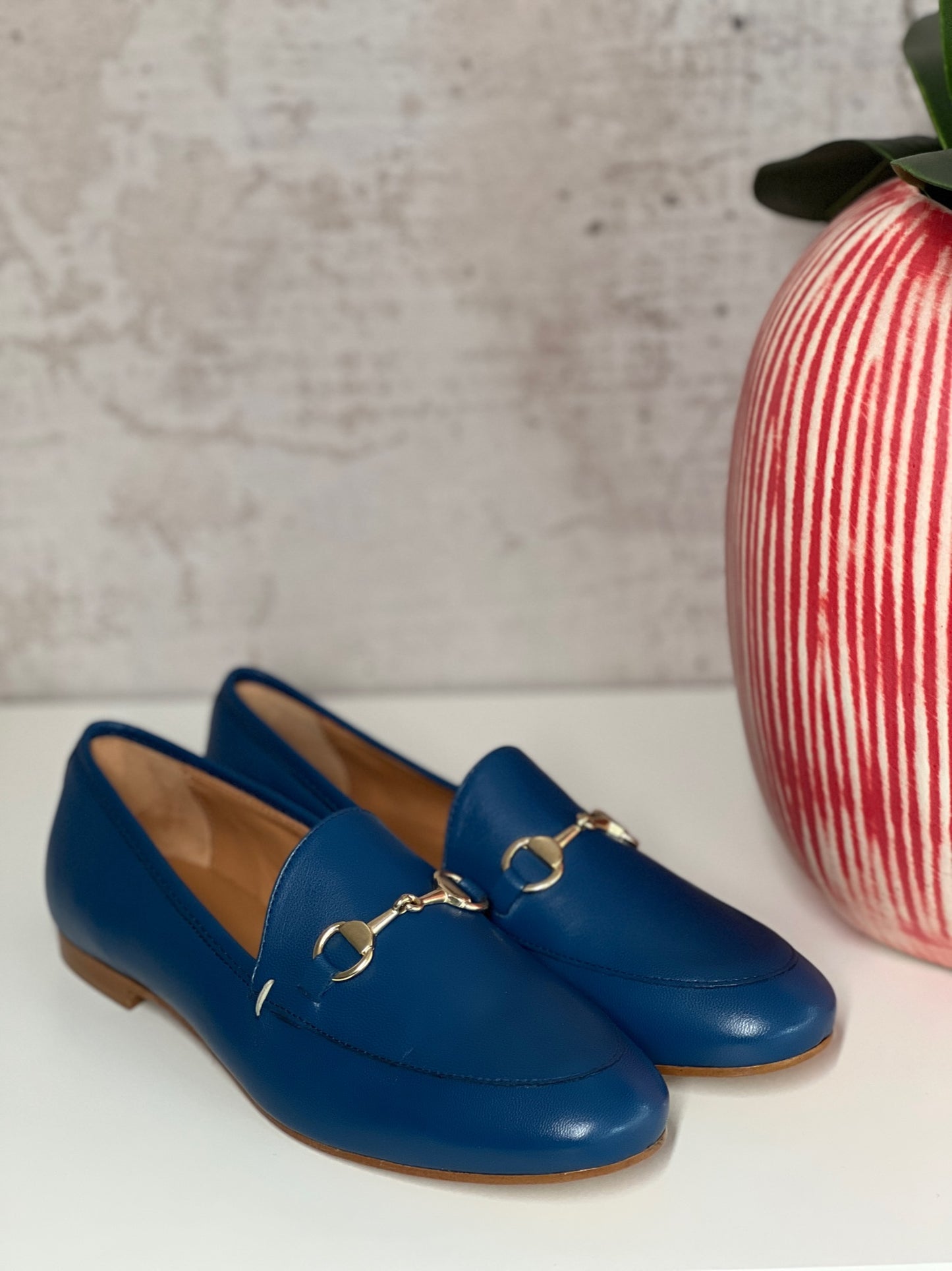 Les Tulipes bluette nappa moccasin