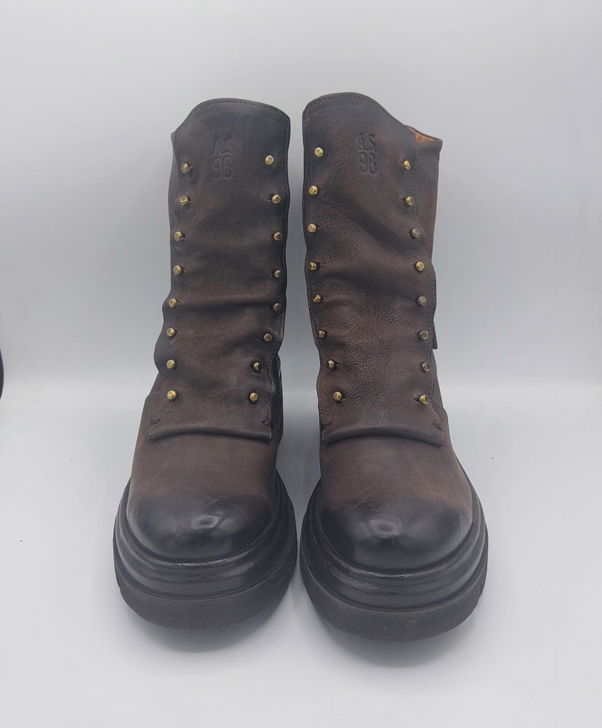 A.S 98 stivaletto pelle marrone