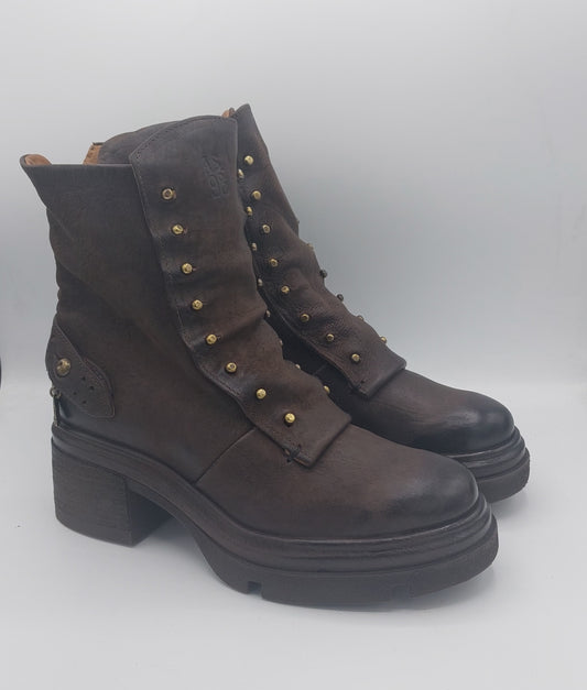 A.S 98 stivaletto pelle marrone