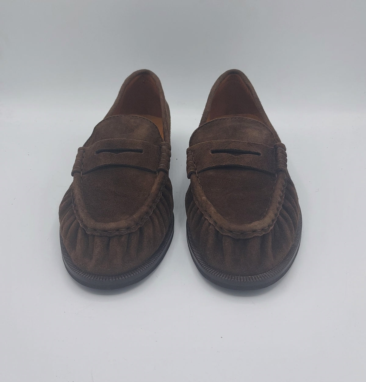 Anima mocassino donna camoscio marrone  pizzicato