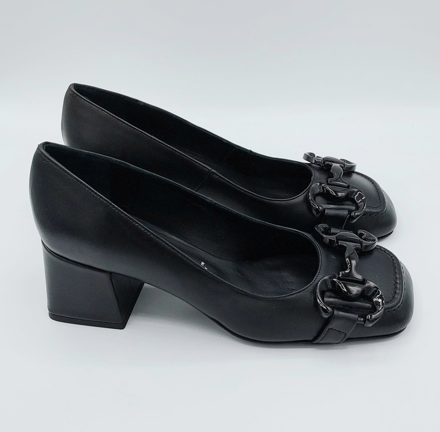 Silvia rossini scarpa nera con fibbia nera