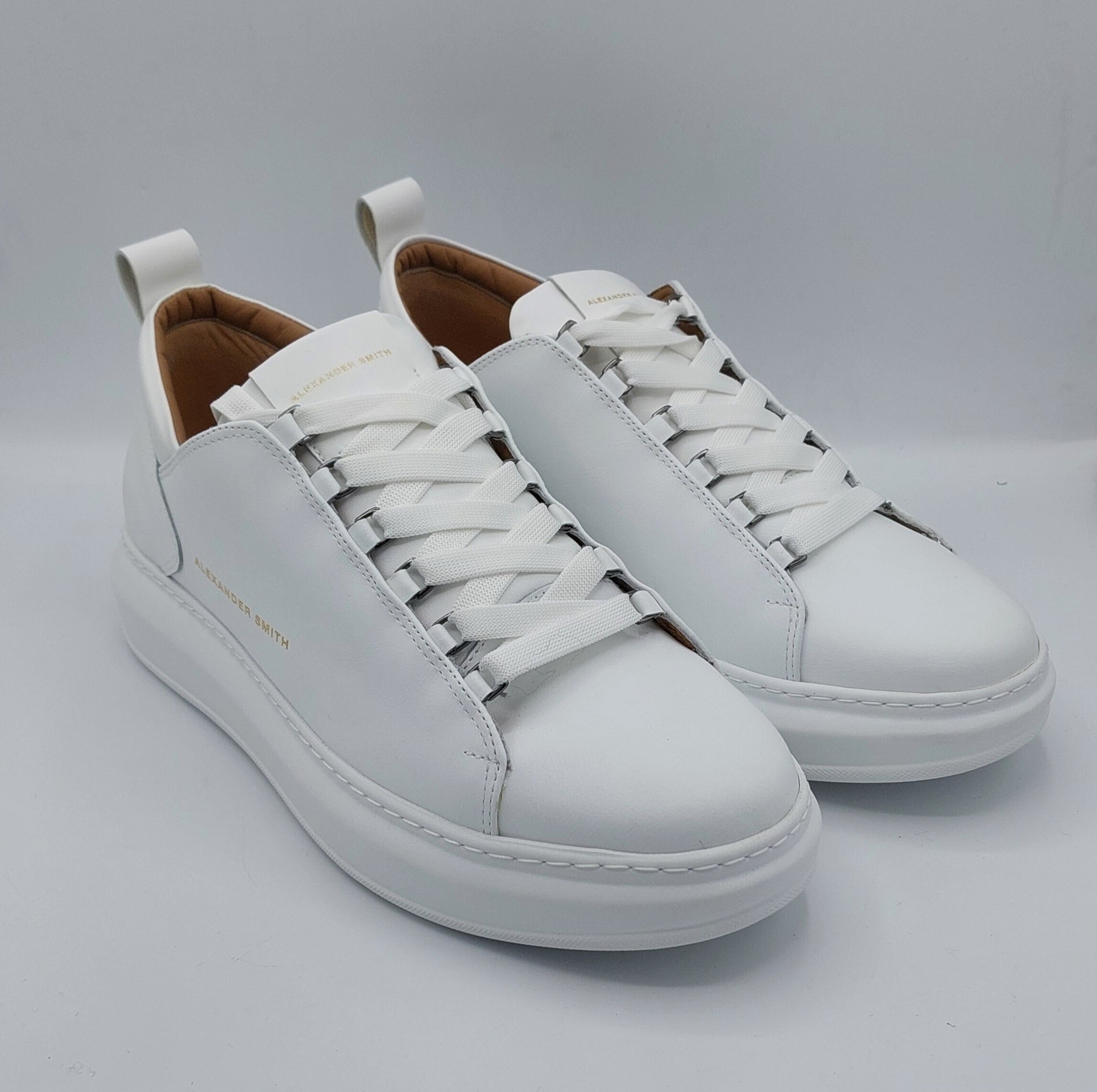 Alexander Smith sneakers uomo pelle bianca