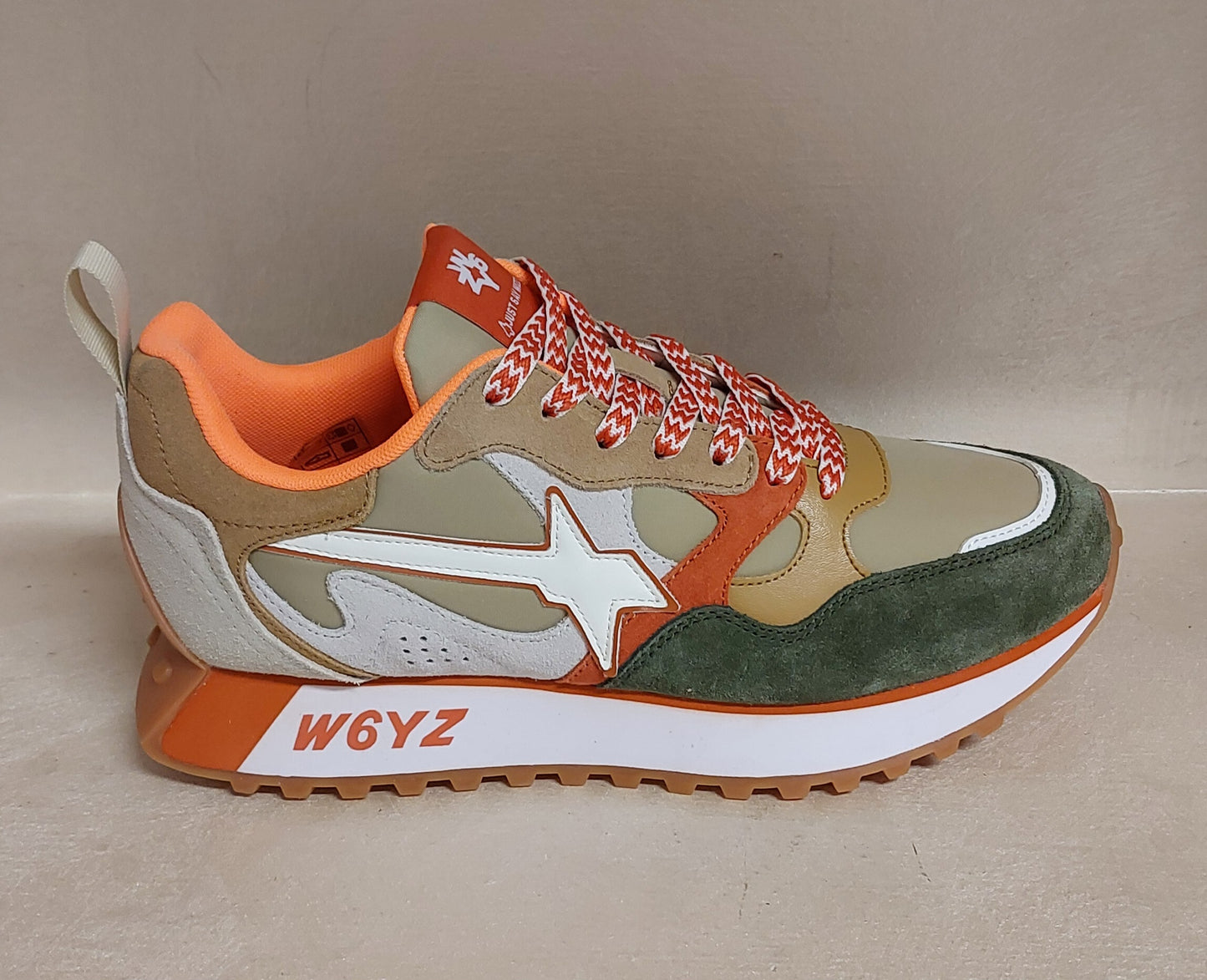Wizz sneakers uomo verde arancio
