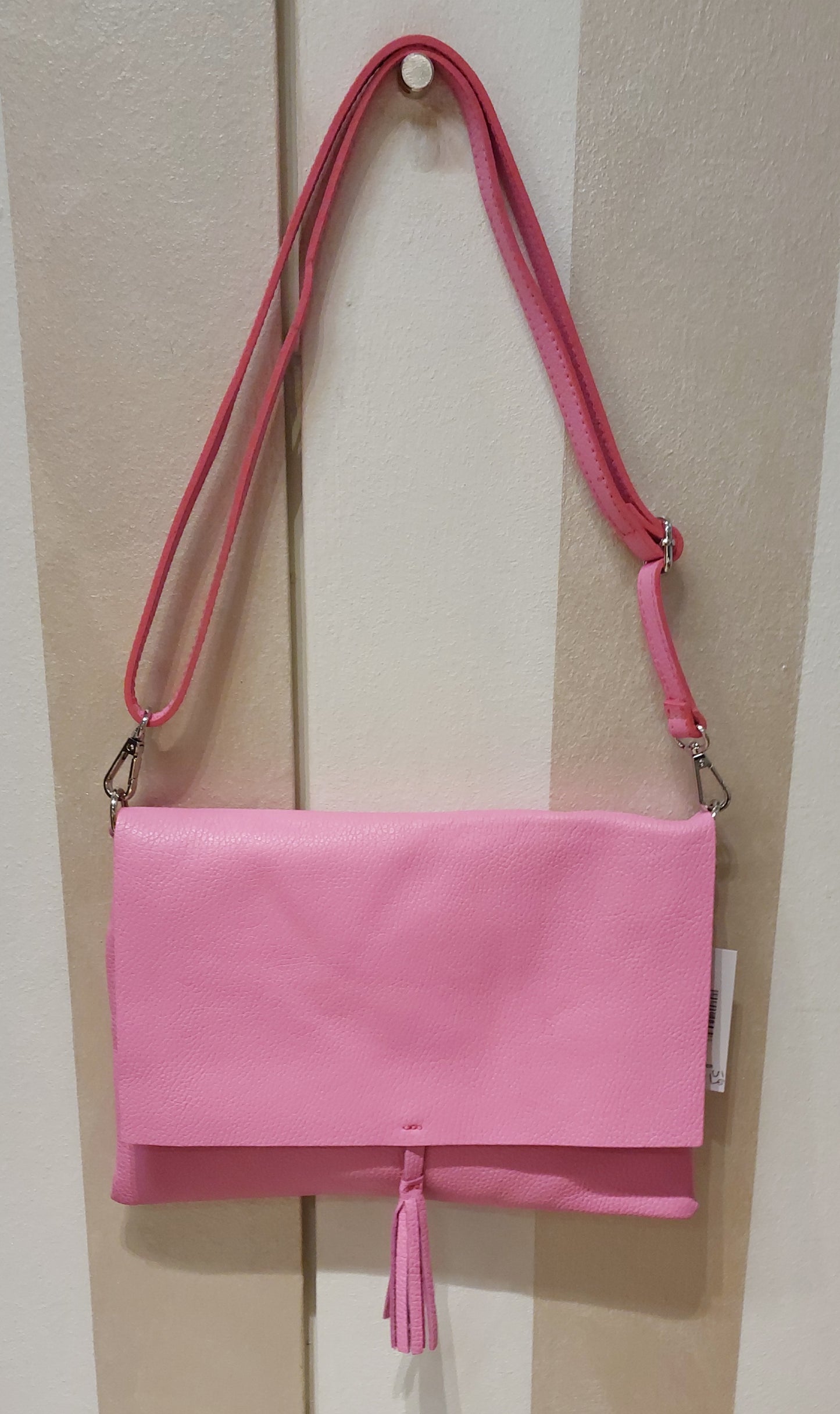 Borsa cardone busta in pelle rosa