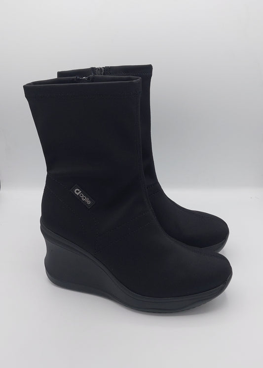 Rucoline agile stivaletto nero in tessuto tecnico