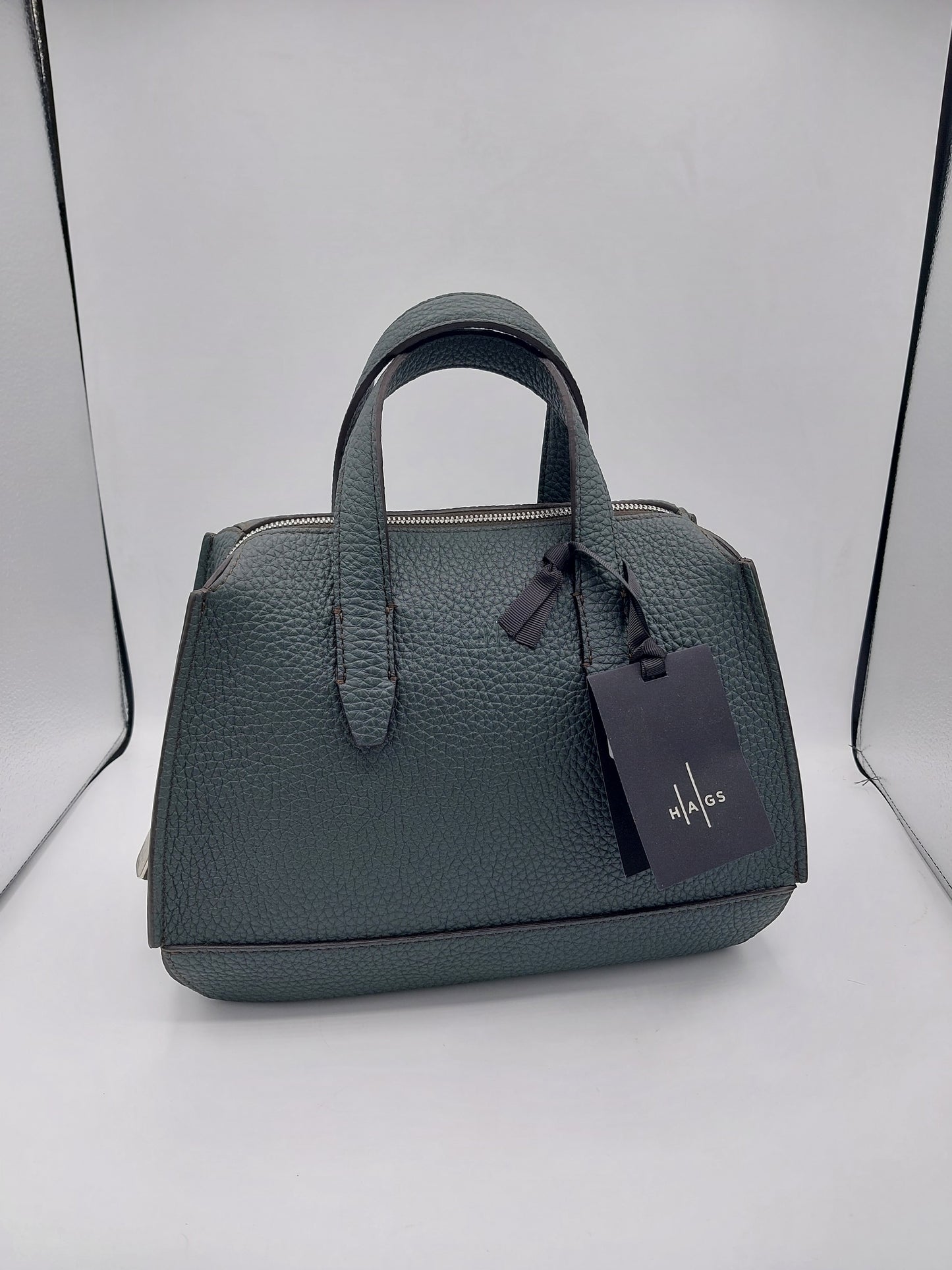 Hags borsa in pelle verde