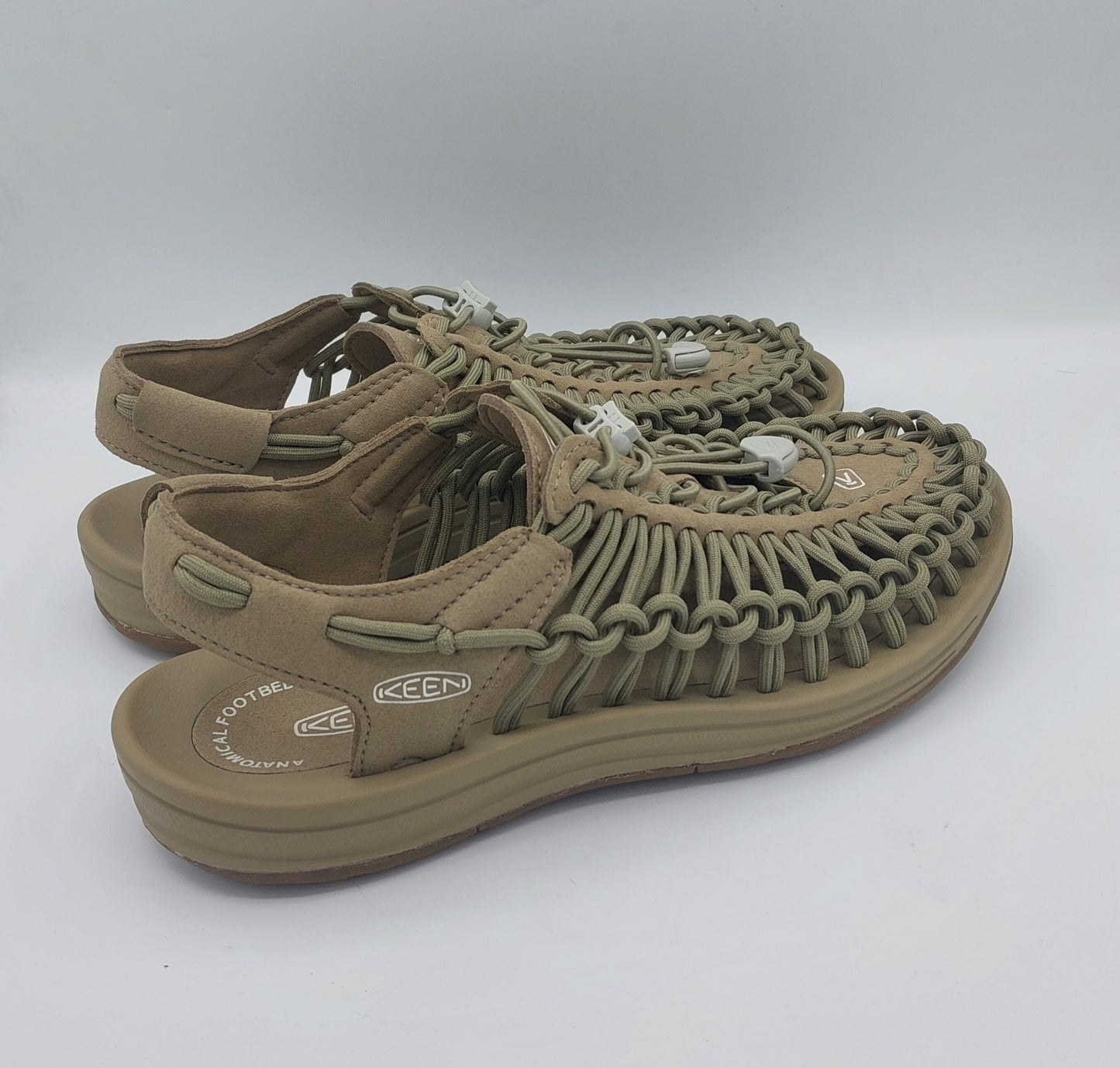 KEEN sandalo uomo verde corda e cotone