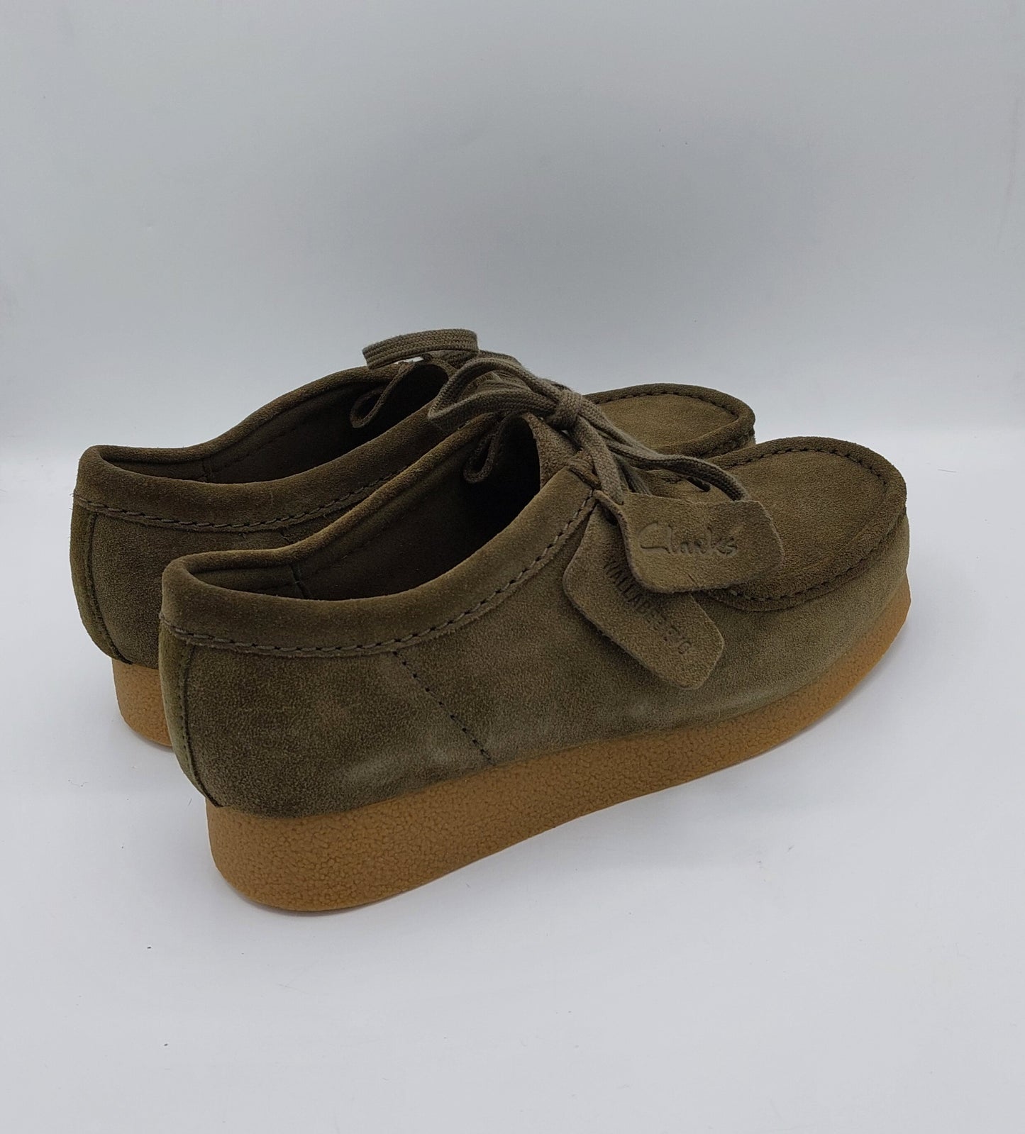 Clarks uomo wolloby camoscio verde