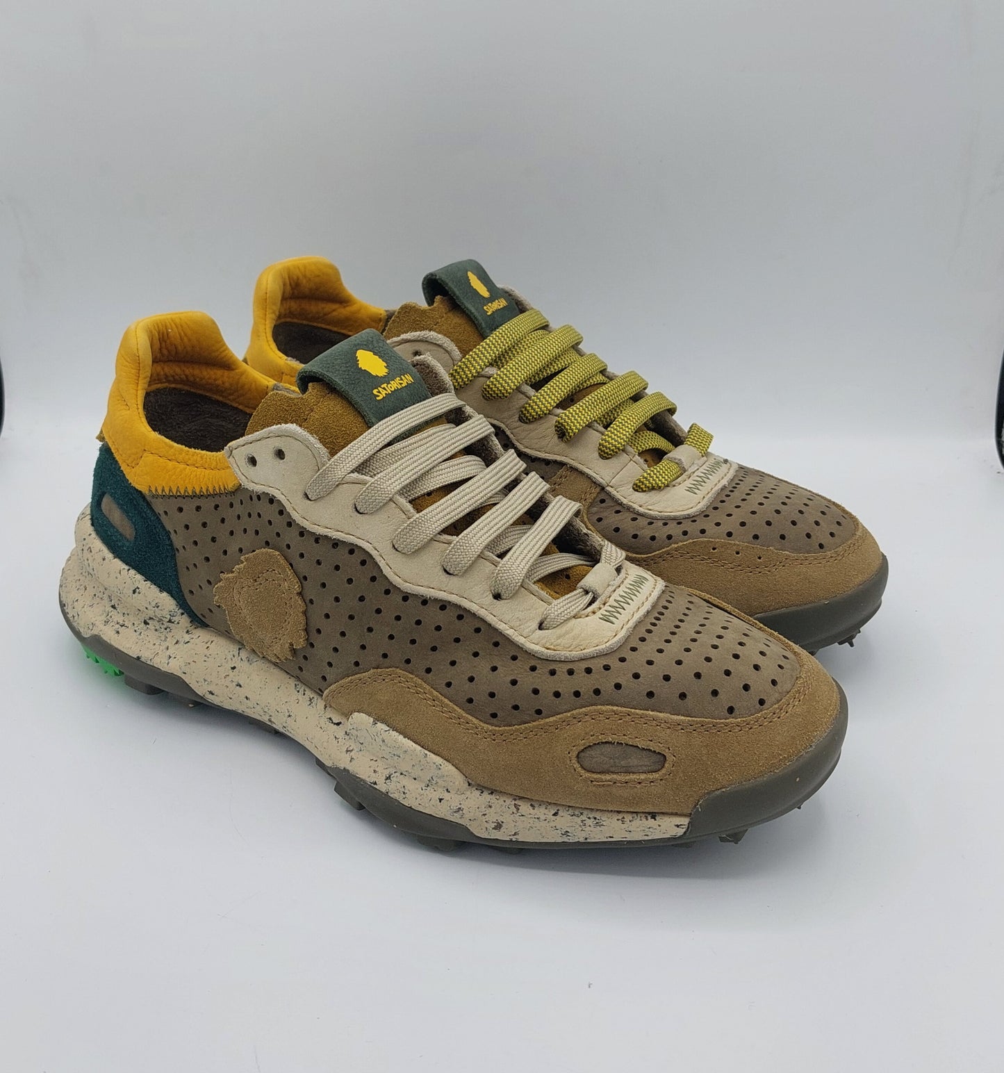 Satorisan sneakers uomo in pelle traforata