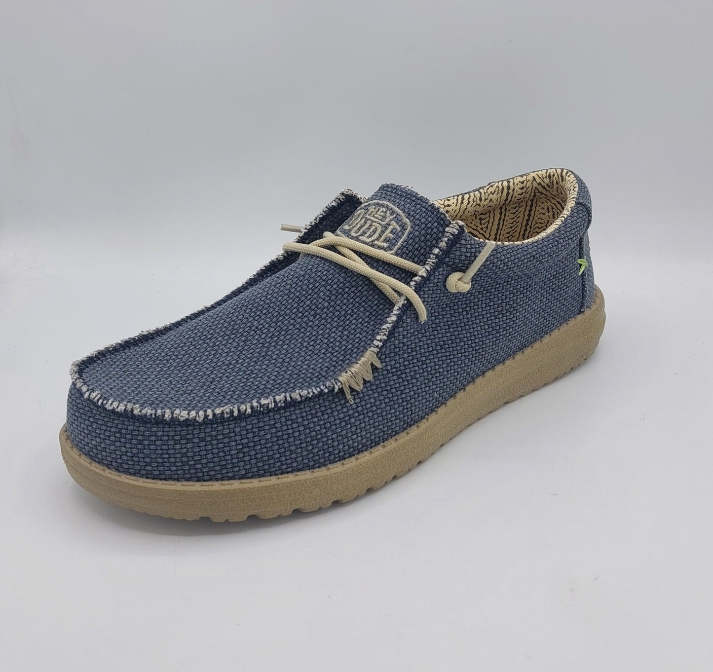 Dude uomo tela colore blu jeans