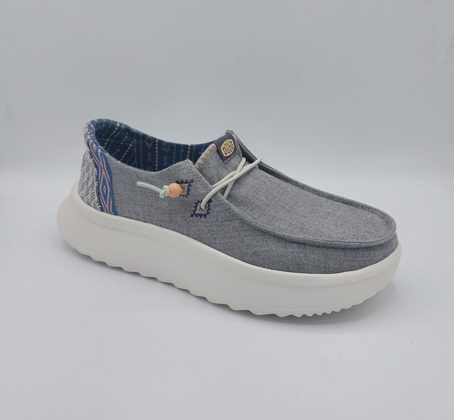 Dude donna suola alta colore jeans