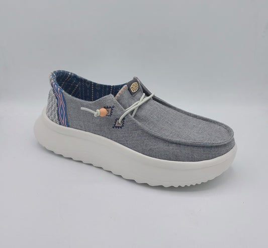 Dude donna suola alta colore jeans