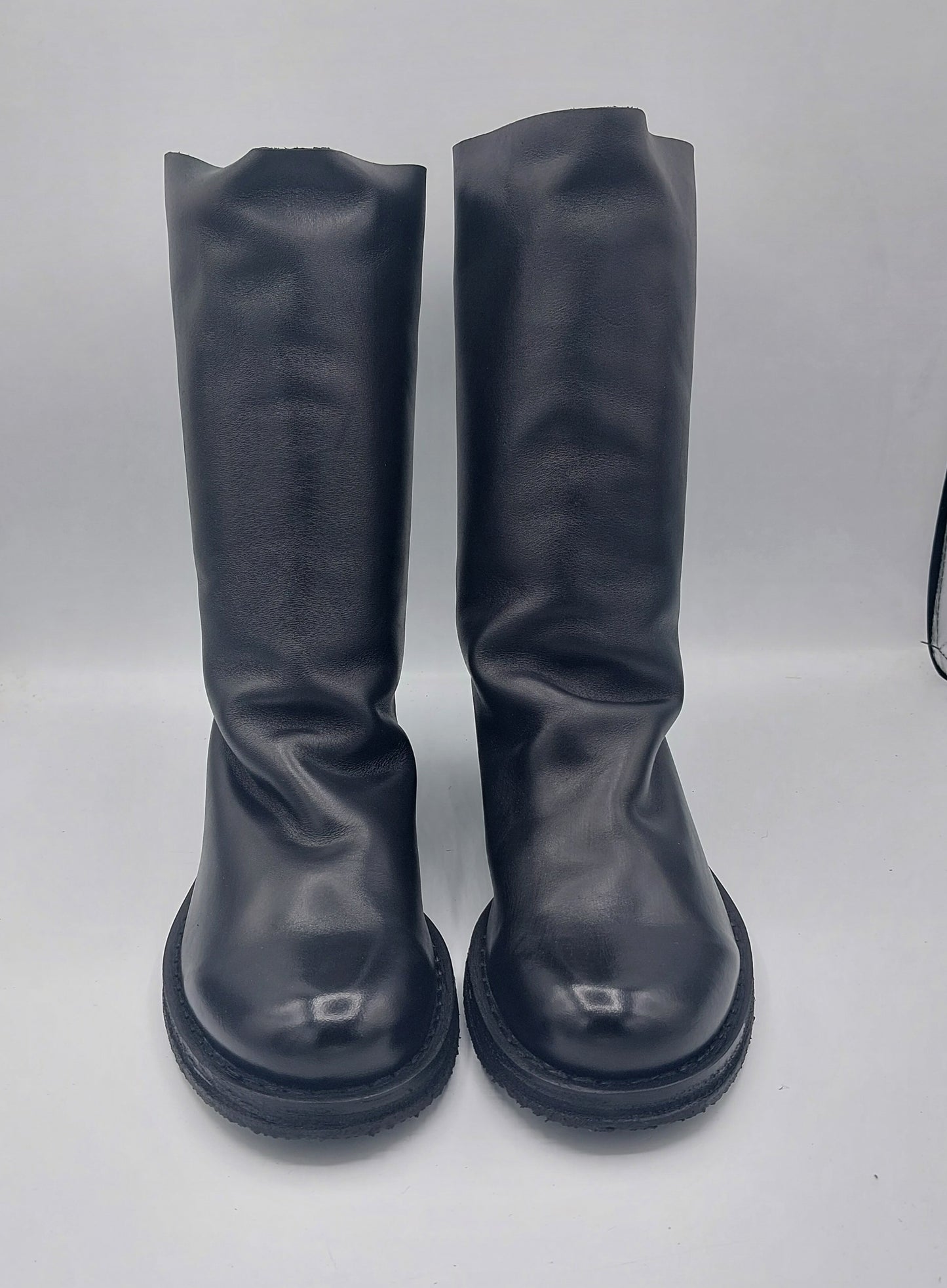 Felmini stivale pelle nera