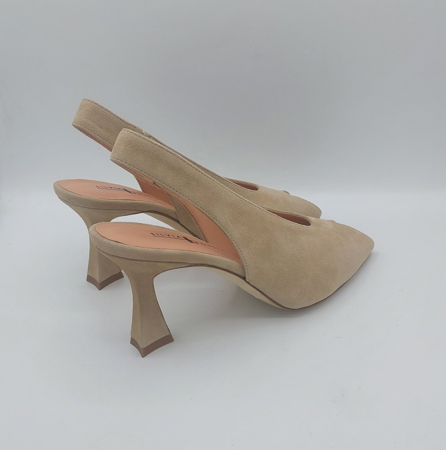 Silvia rossini sandalo in camoscio beige