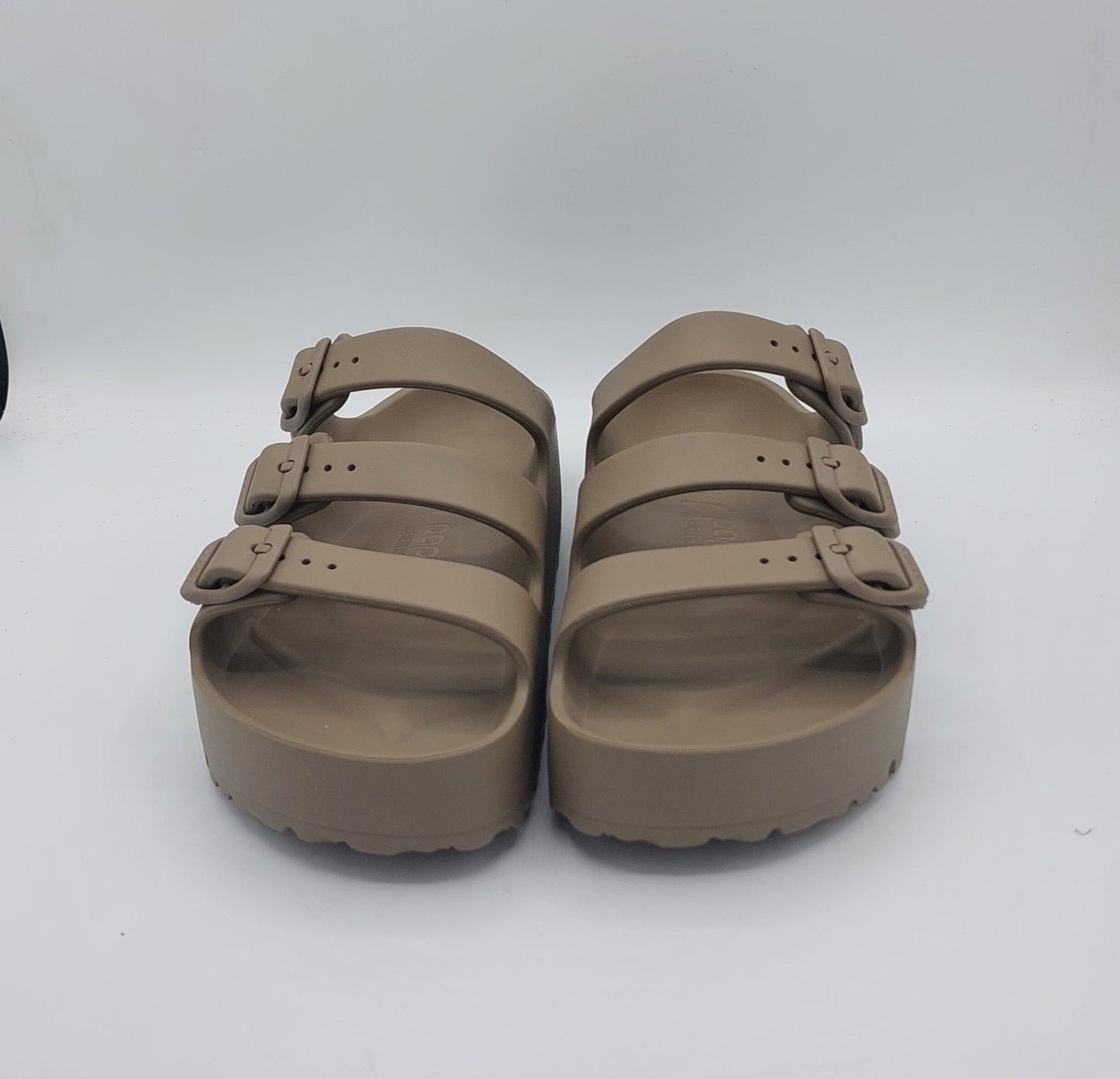 Birkenstock ciabatta Florida Eva taupe con platform