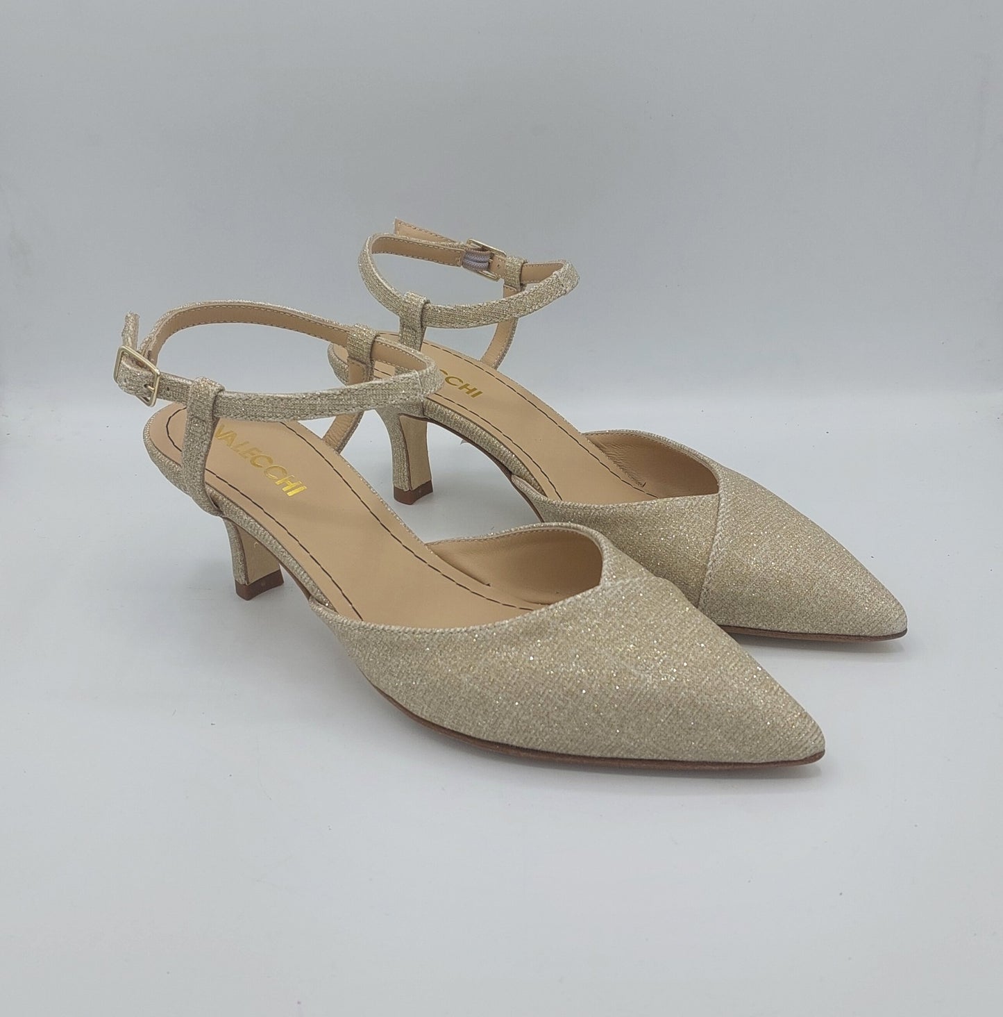 D.O.R scarpa glitterata platino