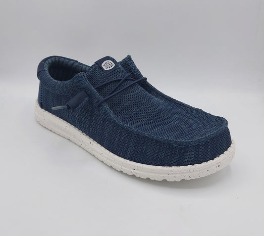 Dude uomo tessuto colore blu