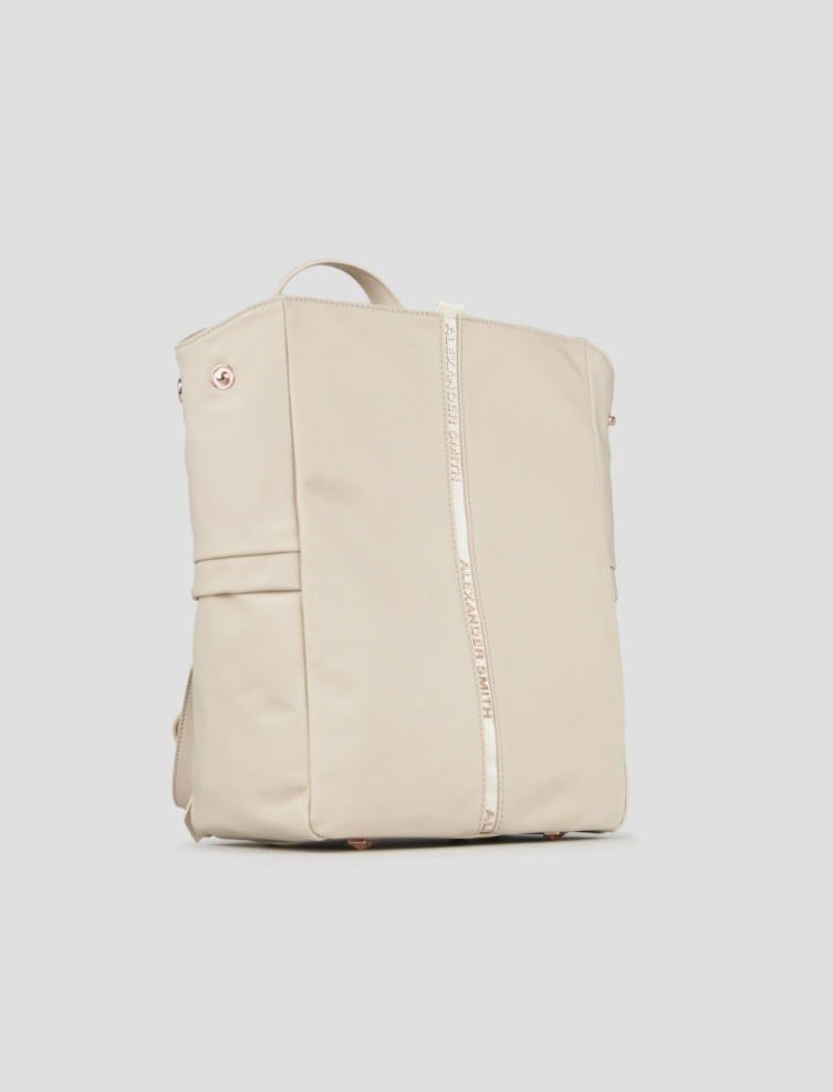 Alexander smith borsa zaino nylon beige