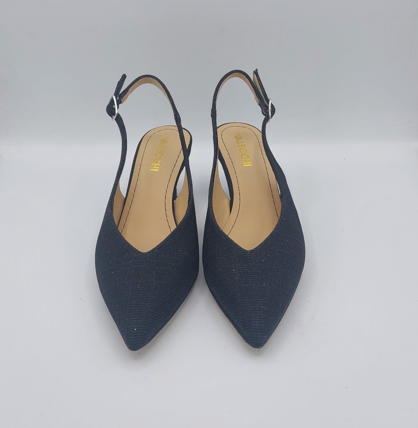 D.O.R chanel in tessuto glitterato nero