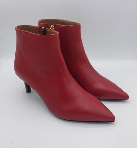 T.Q stivaletto in pelle rossa