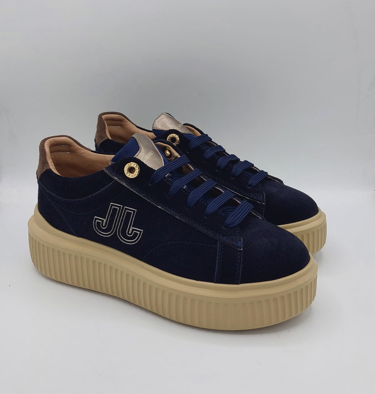 Janet e Janet sneakers camoscio blu