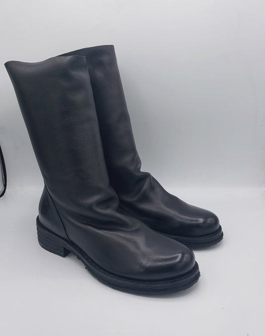 Felmini stivale pelle nera