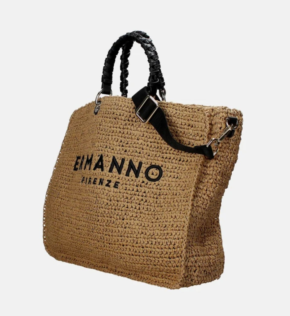 Ermanno scervino borsa raffia